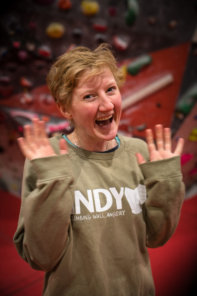 Hannah, all round climber at Indy Climbing Wall