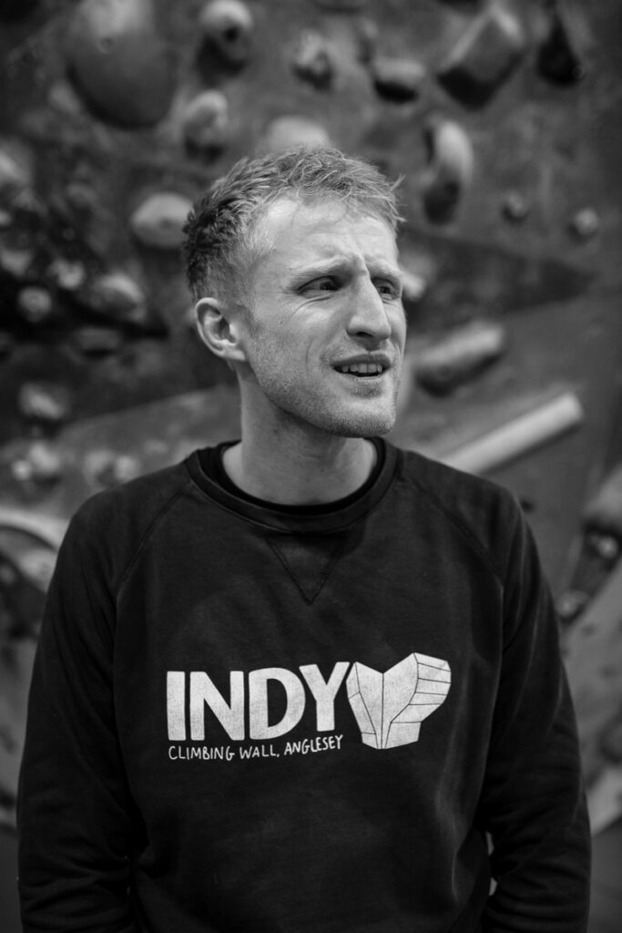 Olly, assistant manager at Indy Climbing Wall