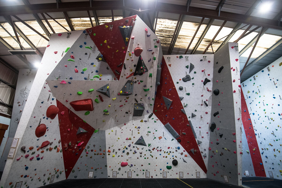First climbing session at Indy