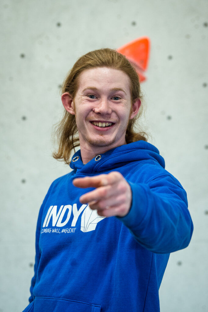 Joe at Indy Climbing Wall